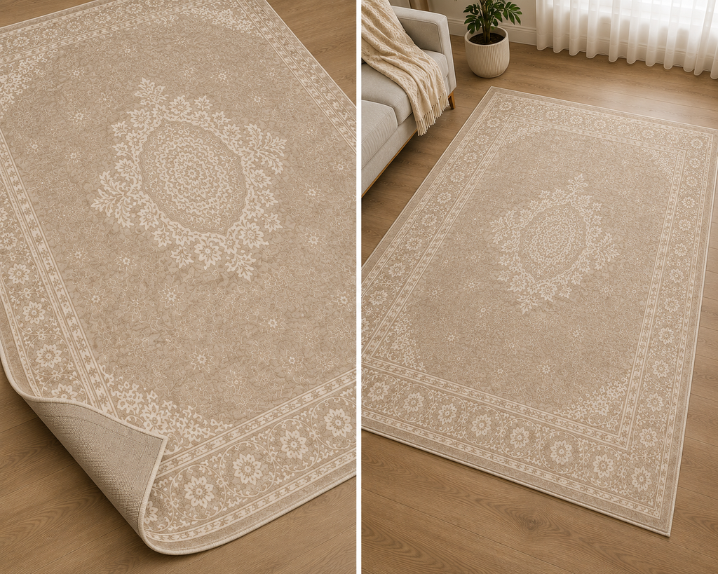Jassrug Royal Carpet – Light Mink Luxury Area Rug