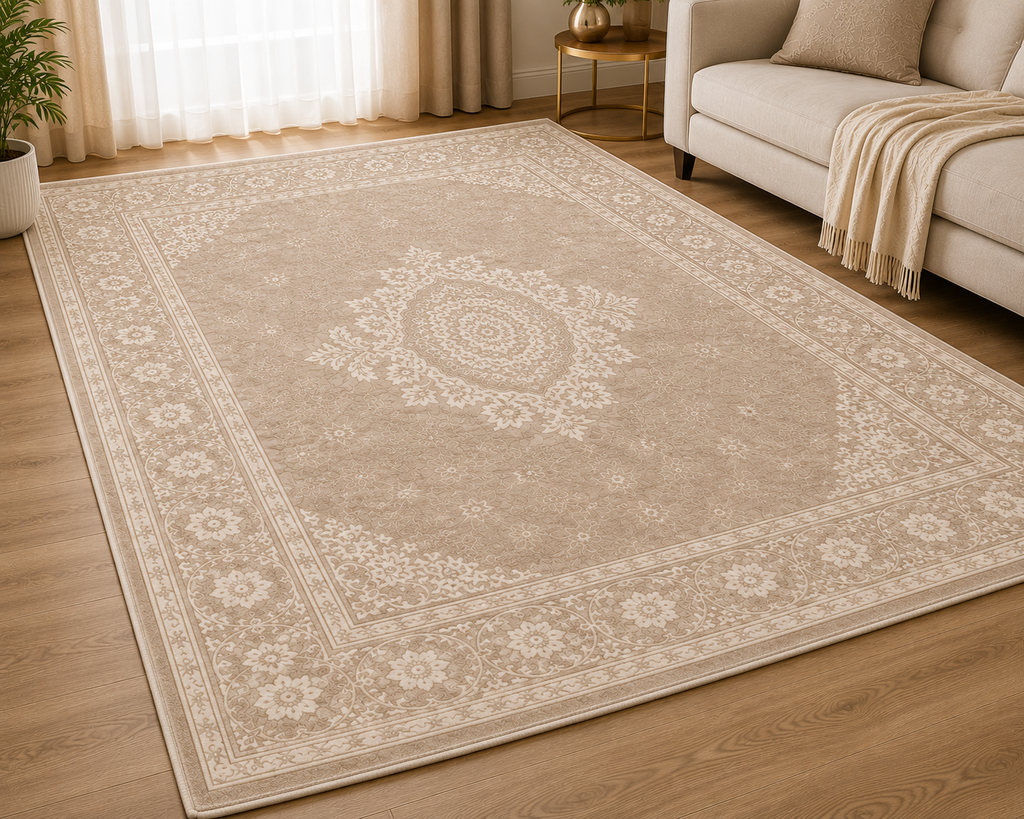 Jassrug Royal Carpet – Light Mink Luxury Area Rug